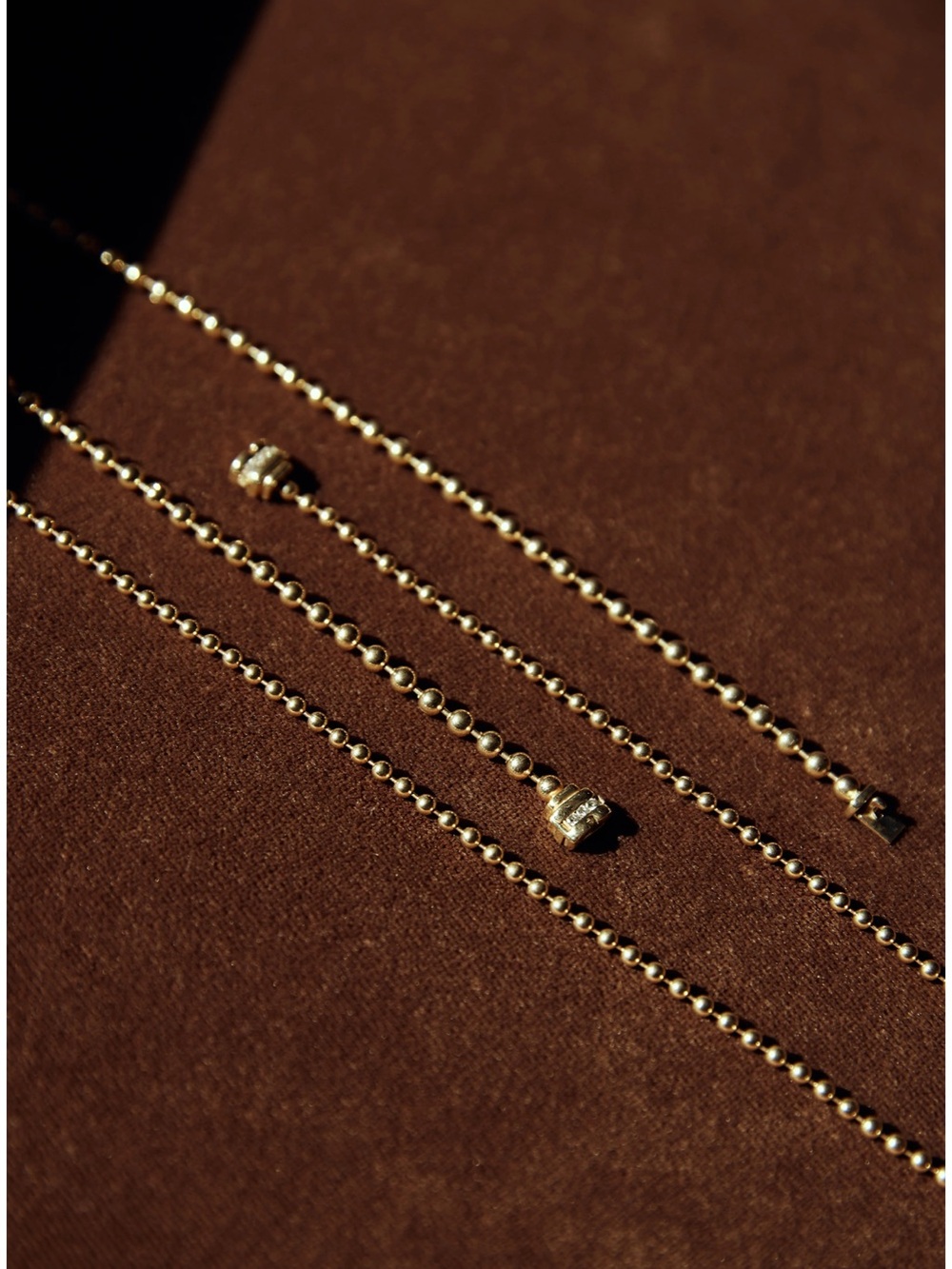 Gold Bead Chain Necklace with Shell Accent - Picture 4 of 4